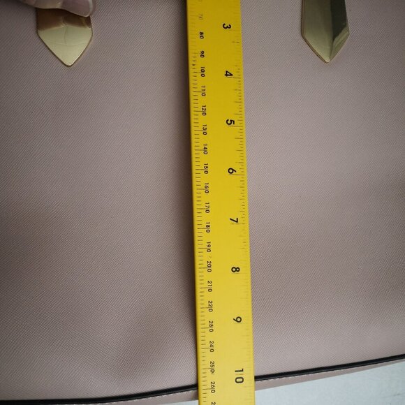 Call it Spring Dusty Rose Fully Lined Zipper Closure Vegan Leather Handbag - Picture 13 of 14